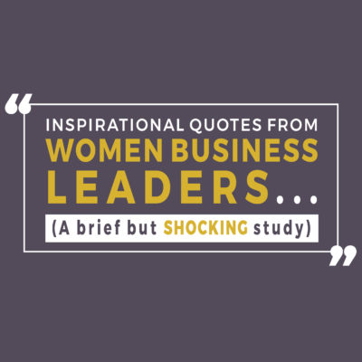 Apparently Women Have ZERO To Contribute On What It Takes To Be Successful In Business.