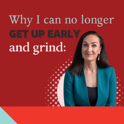 Why I can no longer get up early and grind