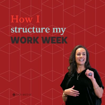 A shift in how I structure my work week
